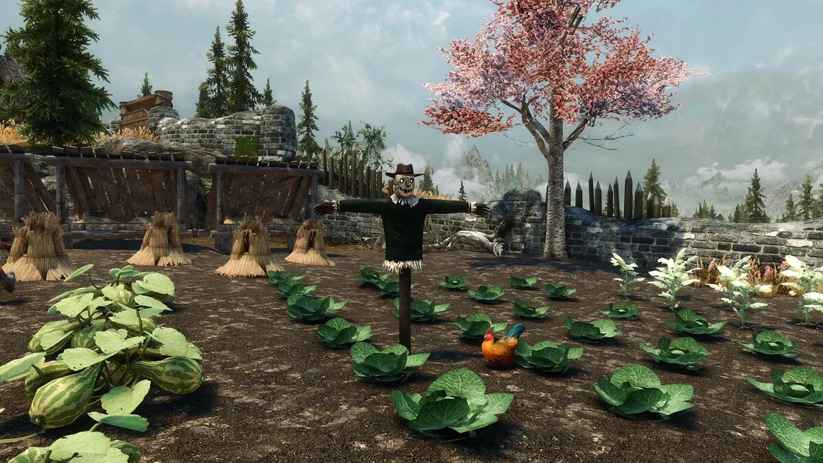 Elder Scrolls 5: Skyrim Special Edition — Пугала на огородах