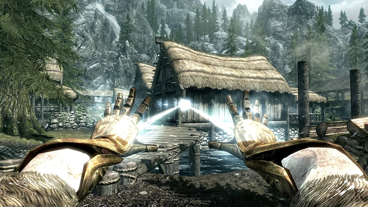 Elder Scrolls 5: Skyrim Special Edition — Заклинание-луч 