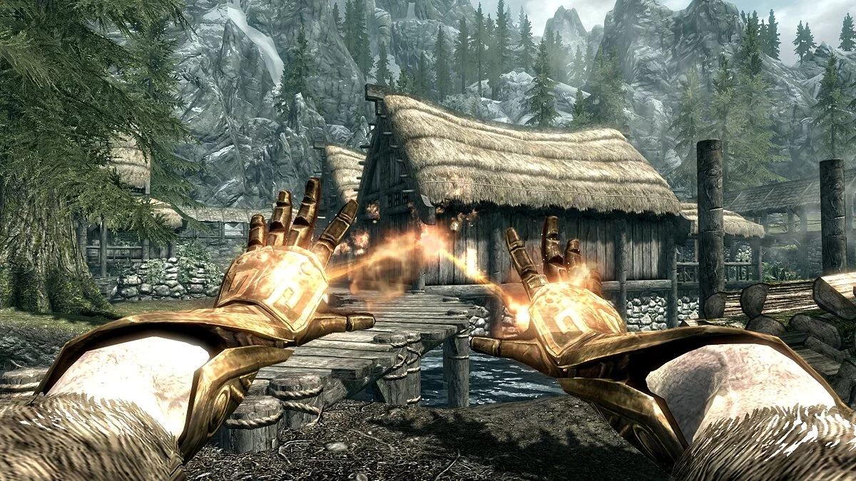 Elder Scrolls 5: Skyrim Special Edition — Заклинание-луч 