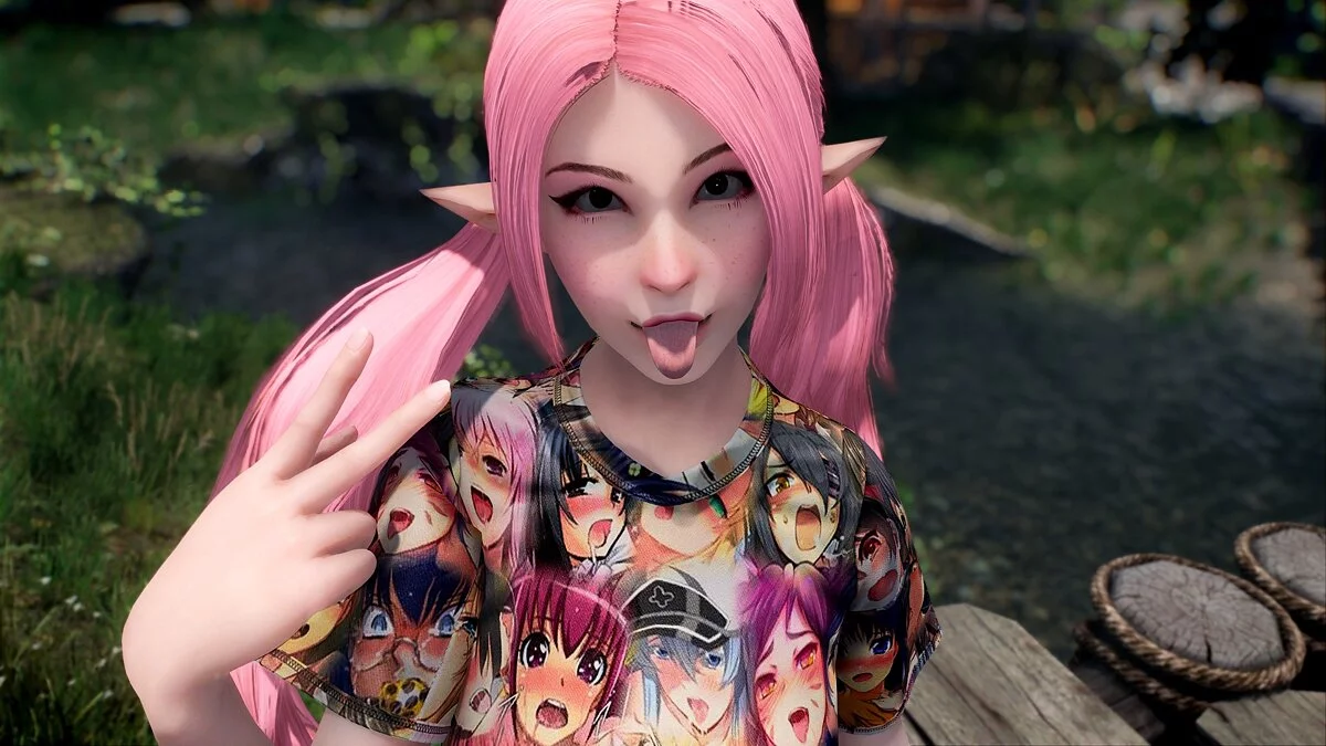 Elder Scrolls 5: Skyrim Special Edition — Belle Delphine - пресет для главного героя