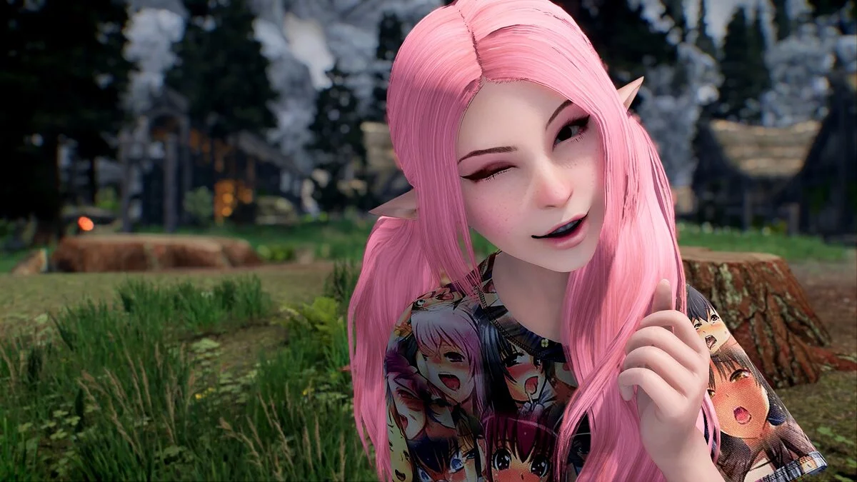 Elder Scrolls 5: Skyrim Special Edition — Belle Delphine - пресет для главного героя