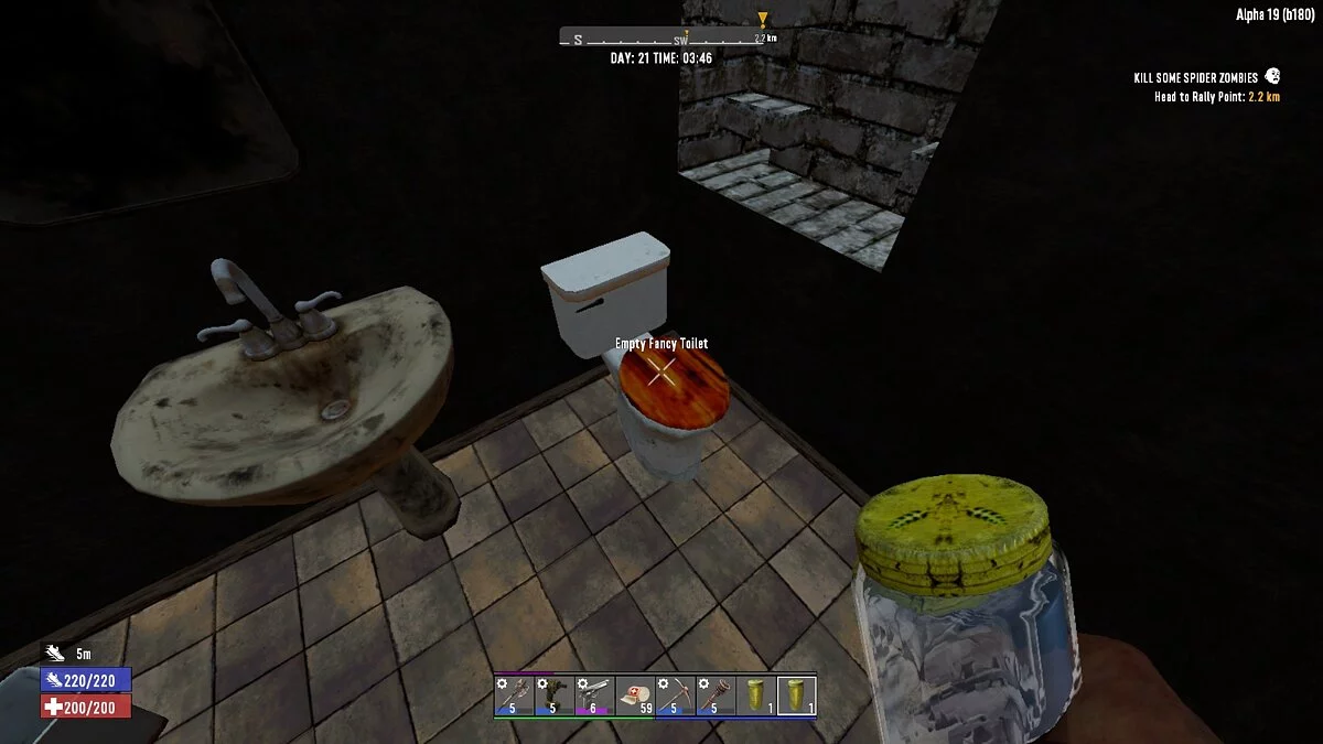 7 Days to Die — Туалет и раковина дают воду