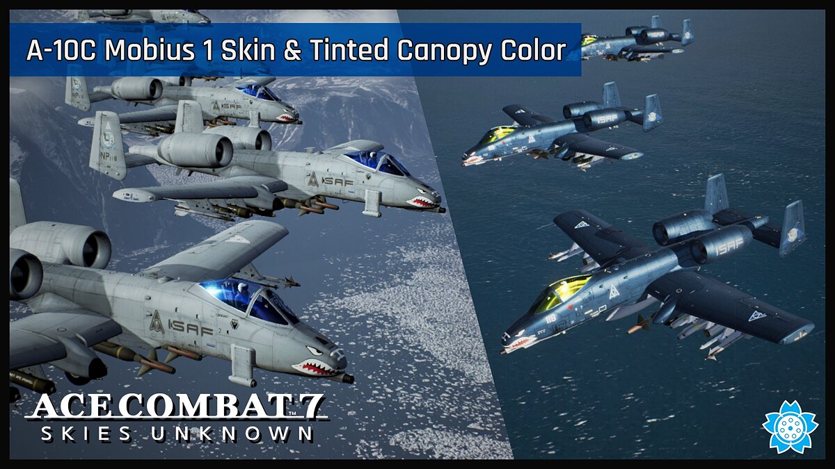 Ace Combat 7: Skies Unknown — Тонированное покрытие для A-10C Mobius