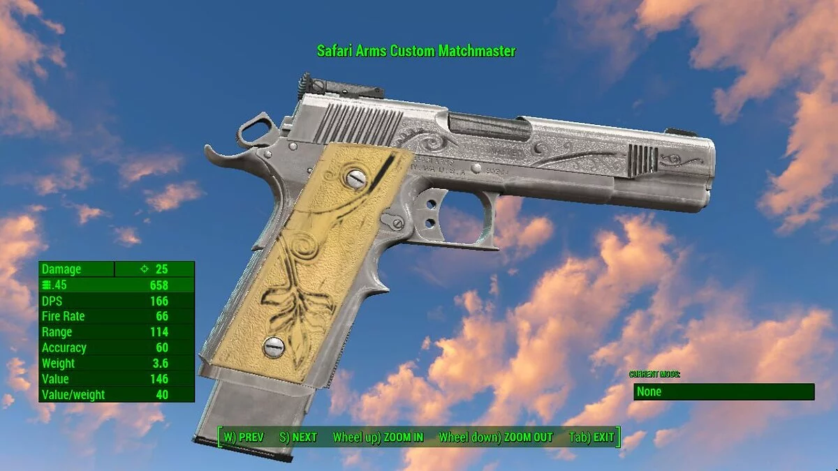 Fallout 4: Game of the Year Edition — Пистоле Matchmaster 1911