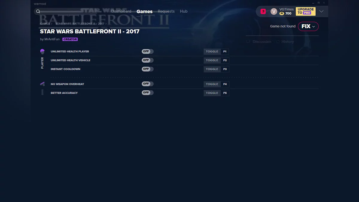 Star Wars: Battlefront 2 — Трейнер (+5) от 26.08.2020 [WeMod]