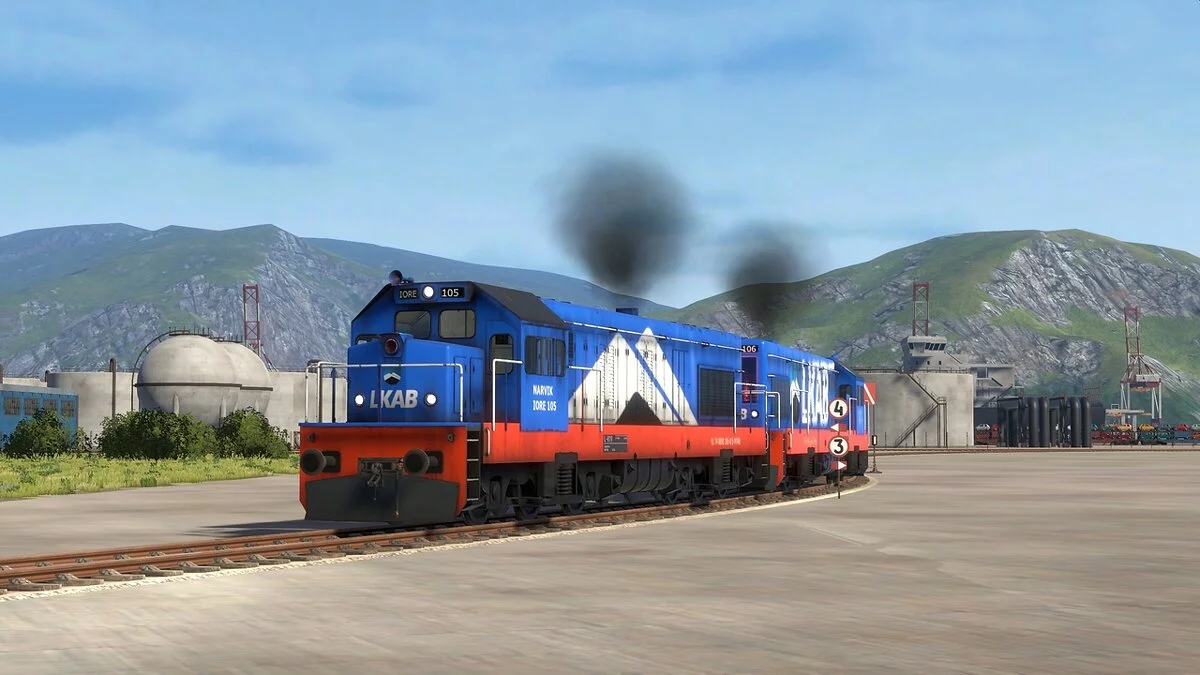 Derail Valley — Раскраска LKAB для локомотива DE6