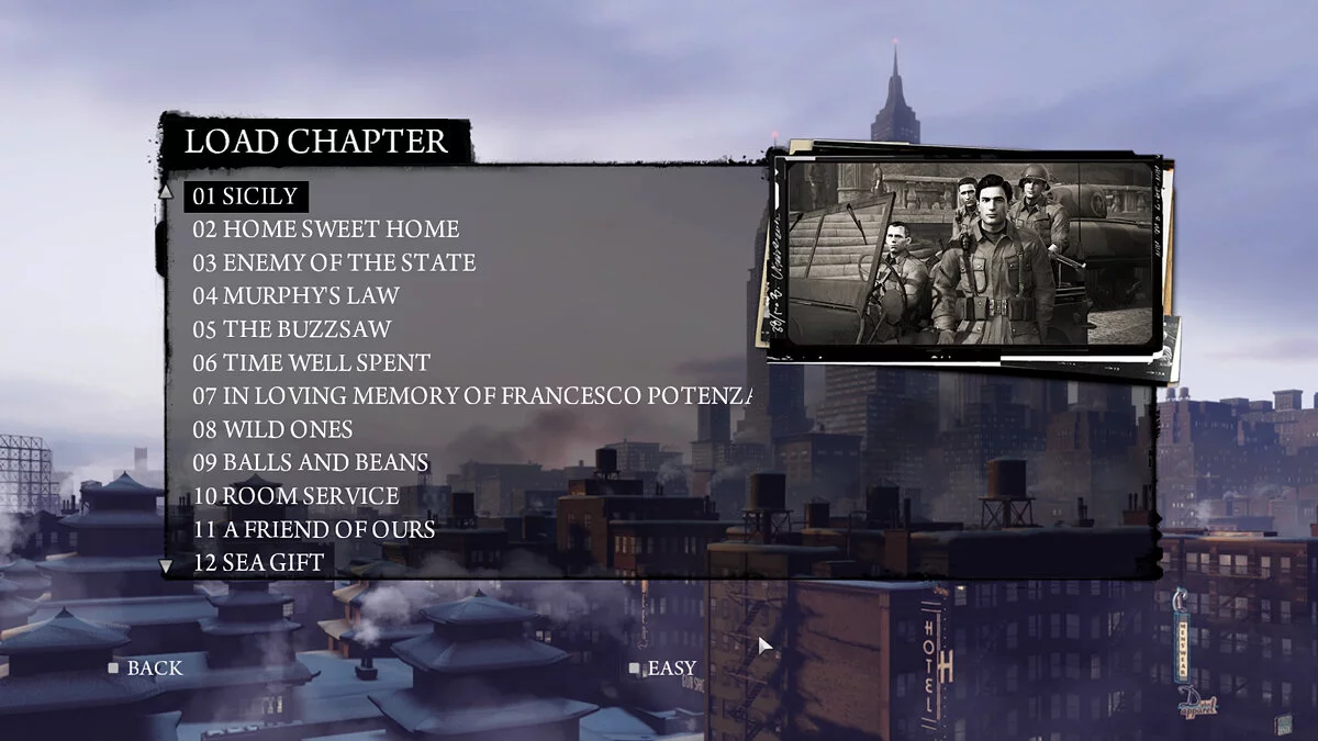Mafia 2: Definitive Edition — Выбор любой главы