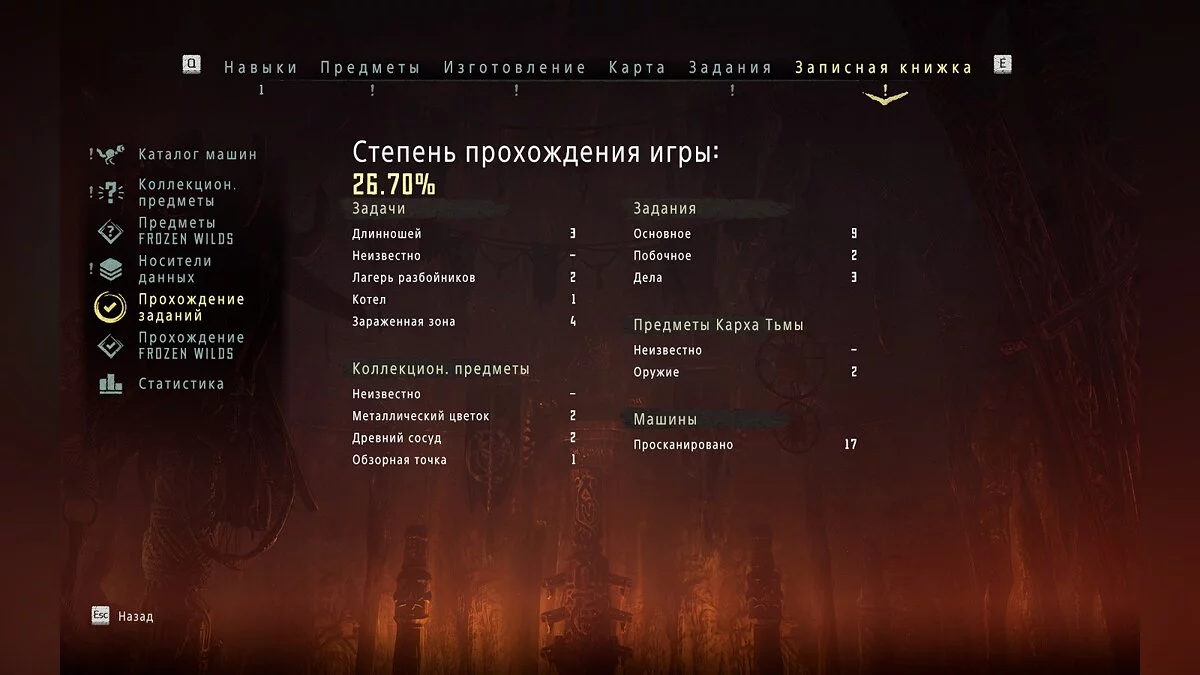 Horizon Zero Dawn — Сохранение (Игра пройдена на 26%)