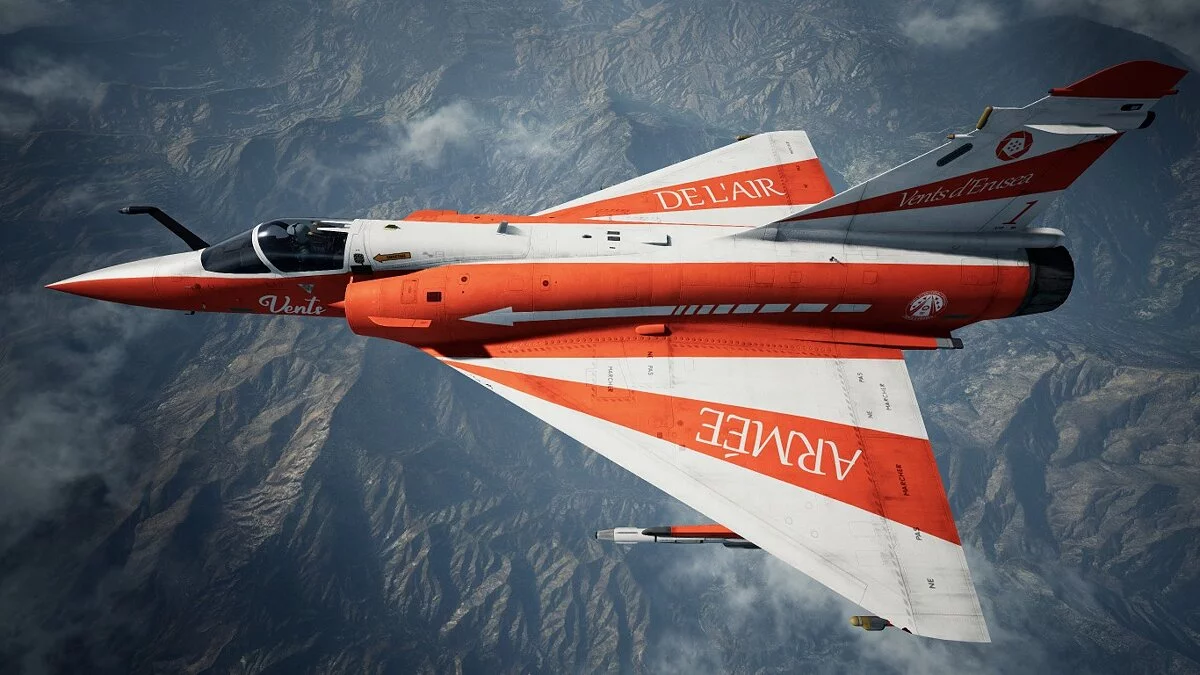 Ace Combat 7: Skies Unknown — Мираж 2000-5 с раскраской Vents d'Erusea