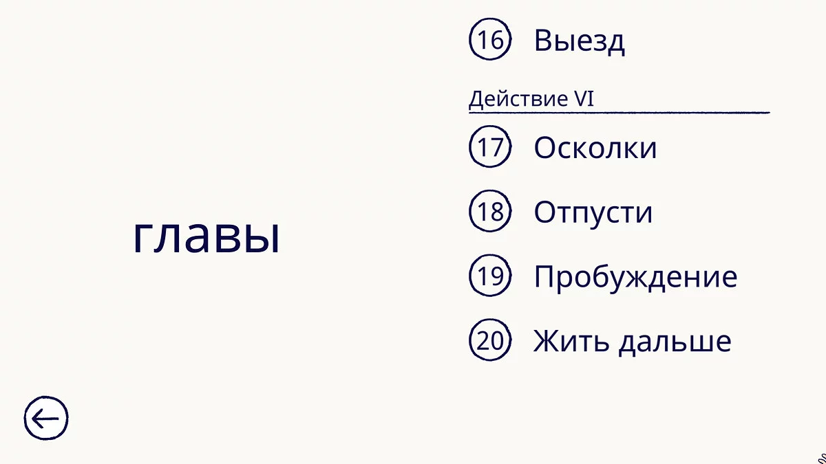 Florence — Сохранение (Сюжет пройден)