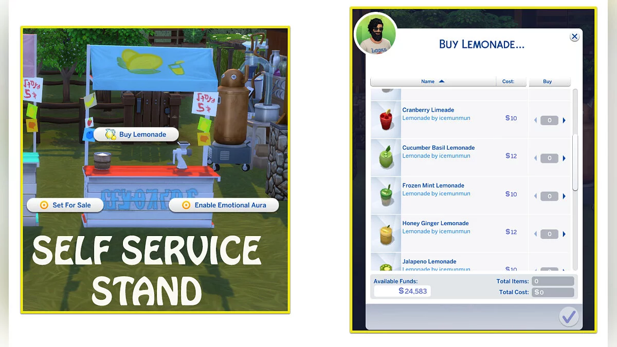 The Sims 4 — Продажа лимонада