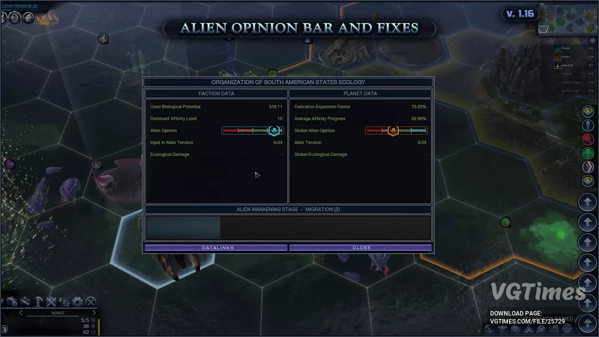 Sid Meier&#039;s Civilization: Beyond Earth - Rising Tide — Anchor Ceti DLC 1.16