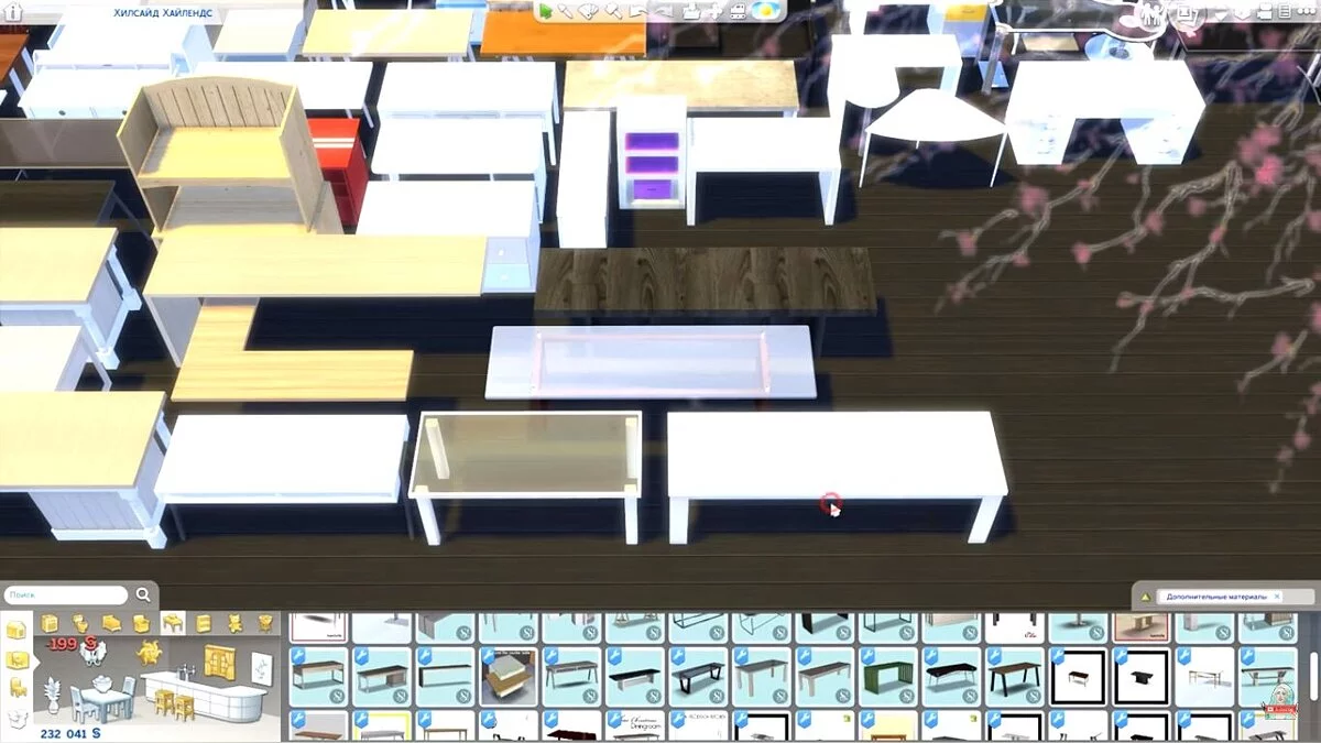 The Sims 4 — Большой пак столов и освещения (457/312 Вариантов)