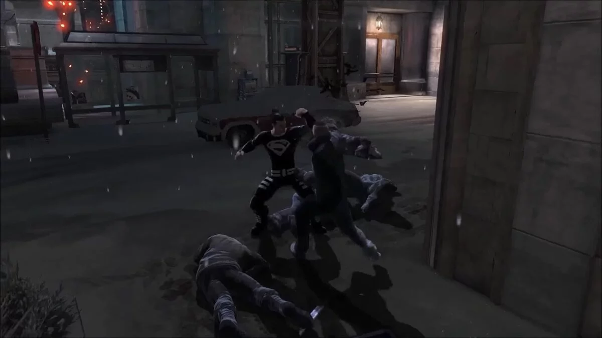 Batman: Arkham Origins — Супермен в черном костюме