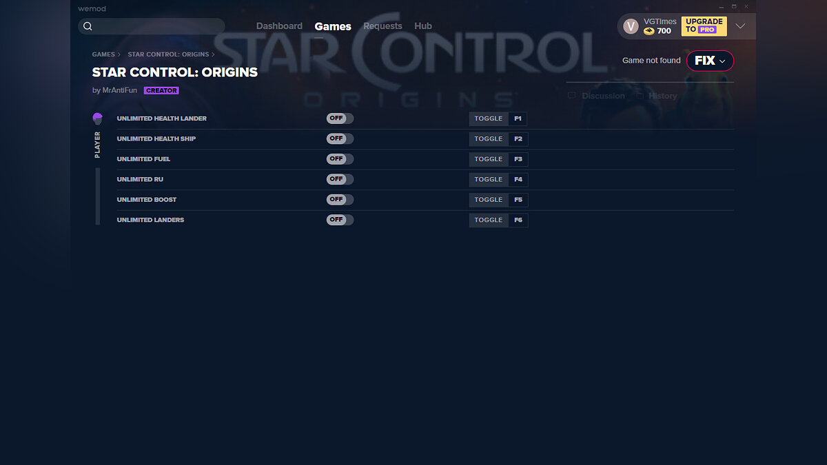 Star Control: Origins — Трейнер (+6) от 01.09.2020 [WeMod]