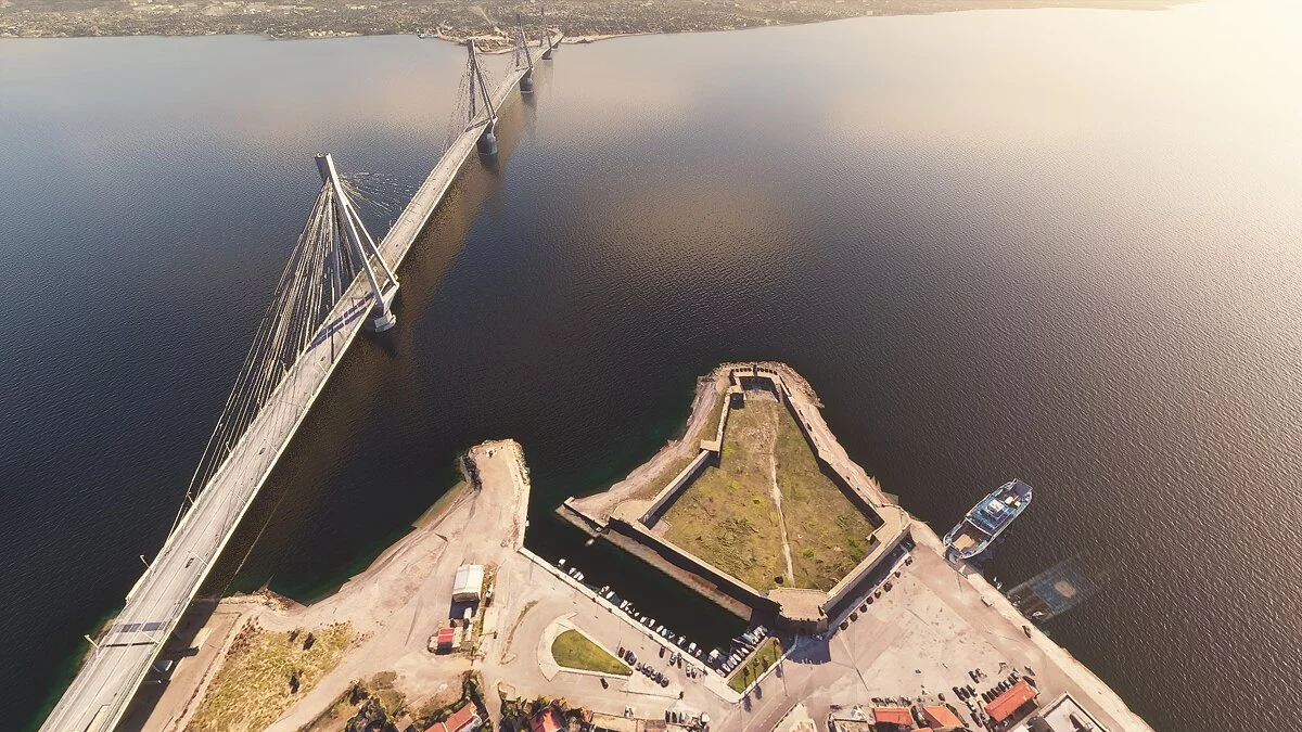 Microsoft Flight Simulator — Харилаос Трикупис - самый длинный подвесной мост