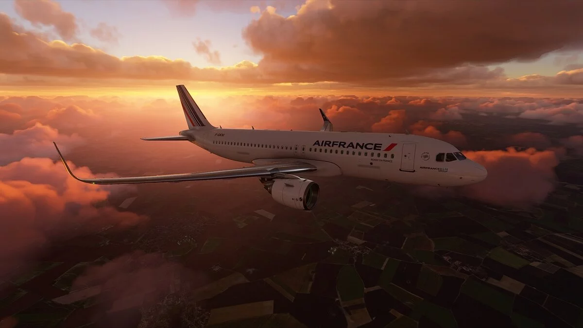 Microsoft Flight Simulator — Раскраска Air France для самолета A320