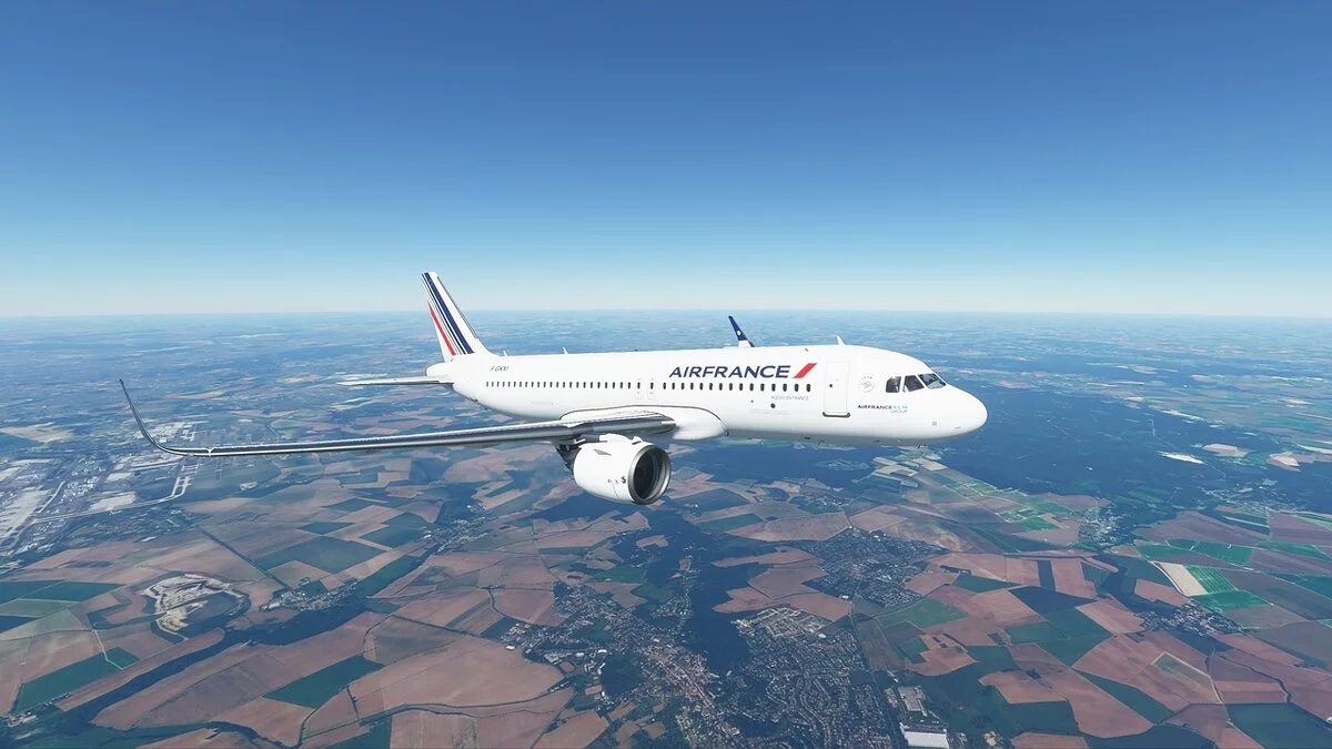 Microsoft Flight Simulator — Раскраска Air France для самолета A320