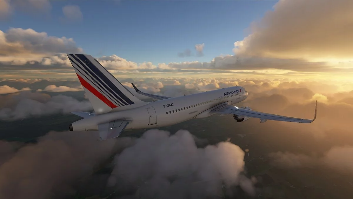 Microsoft Flight Simulator — Раскраска Air France для самолета A320