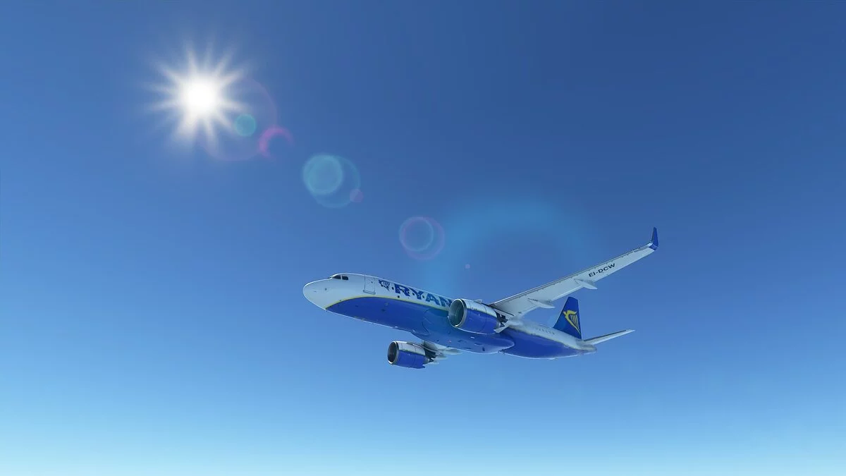 Microsoft Flight Simulator — Раскраска Ryanair для самолета A320