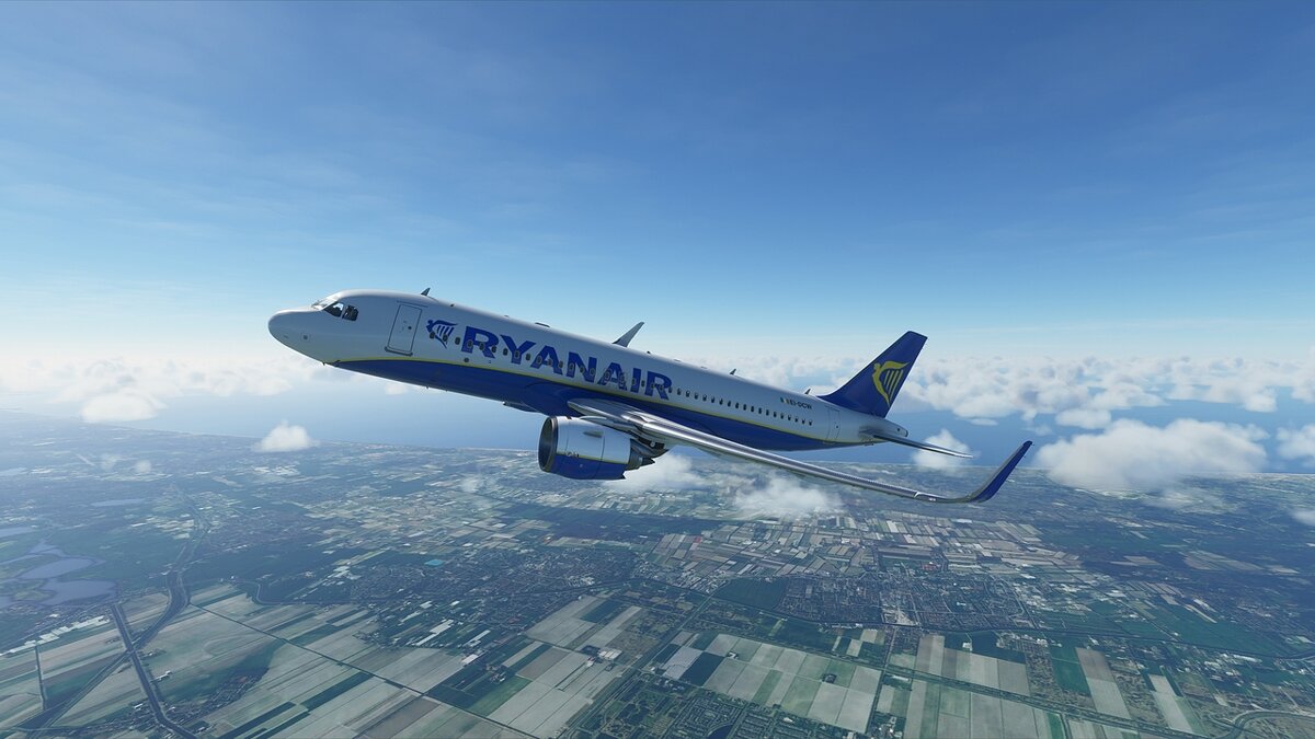 Microsoft Flight Simulator — Раскраска Ryanair для самолета A320