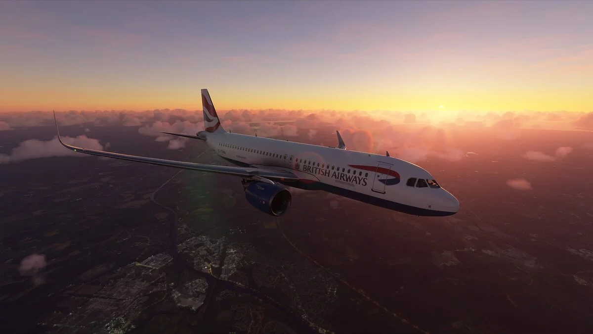 Microsoft Flight Simulator — Раскраска British Airways для самолета А 320