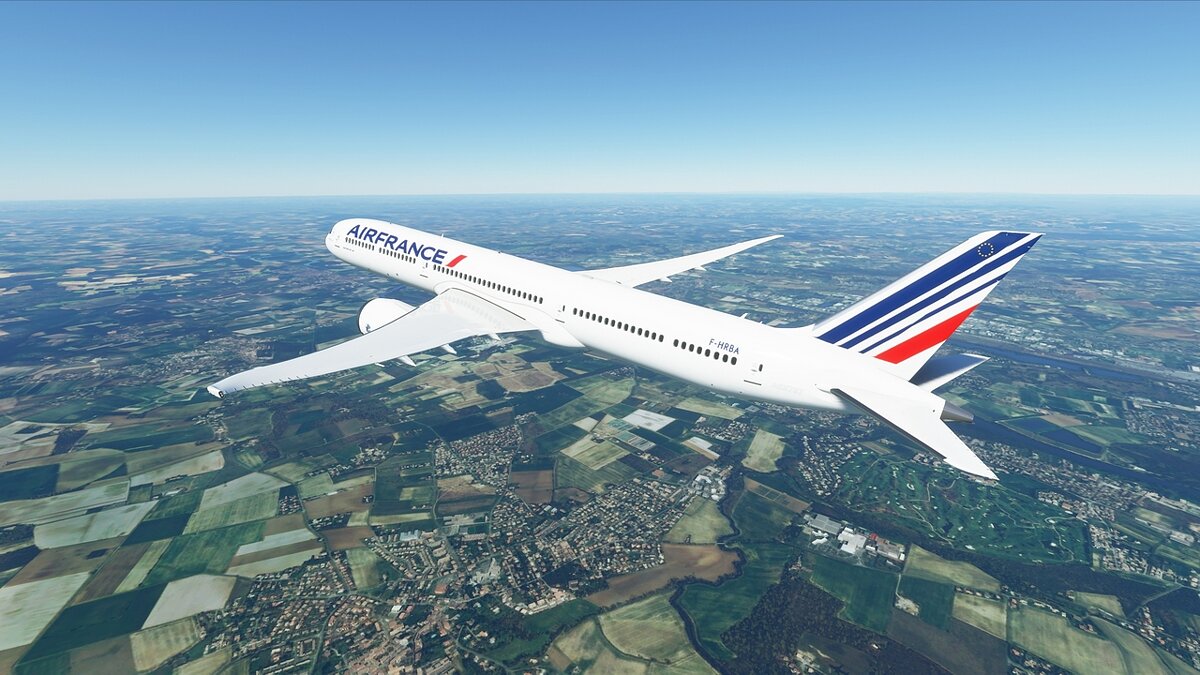 Microsoft Flight Simulator — Раскраска Air France для самолета B787-10