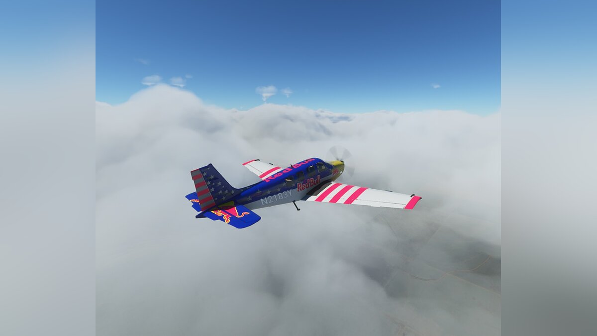 Microsoft Flight Simulator — Раскраска RedBull для самолета Beechcraft Bonanza G36