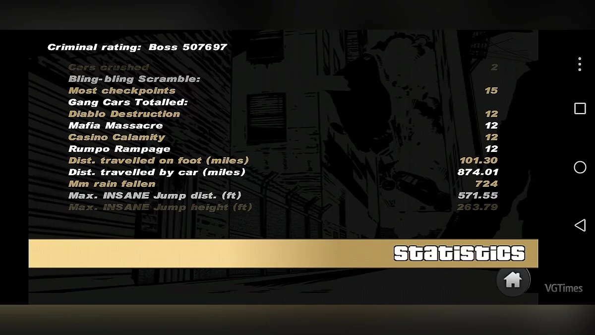 Grand Theft Auto 3 — Сохранение (Проф. - Коллекционная версия с уник. авто, 100% прохождение) [Android]