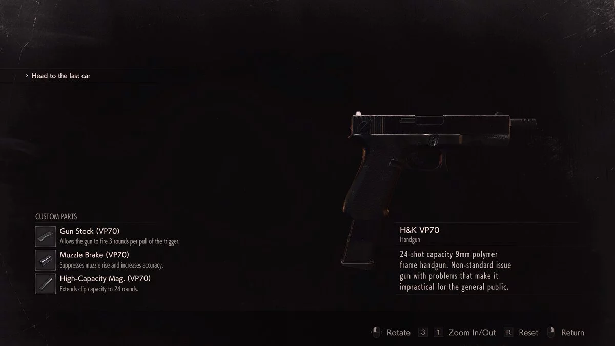 Resident Evil 2 — Пистолет Глок 18 из игры Resident Evil 3