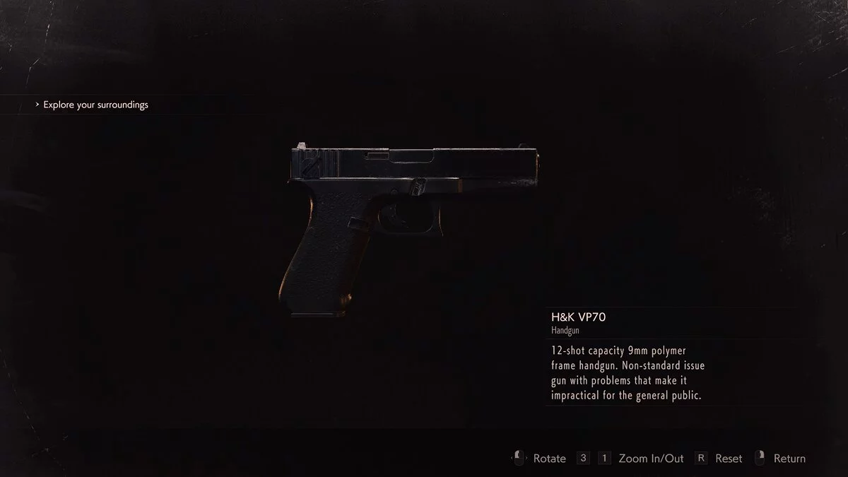 Resident Evil 2 — Пистолет Глок 18 из игры Resident Evil 3