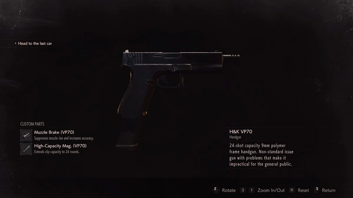 Resident Evil 2 — Пистолет Глок 18 из игры Resident Evil 3