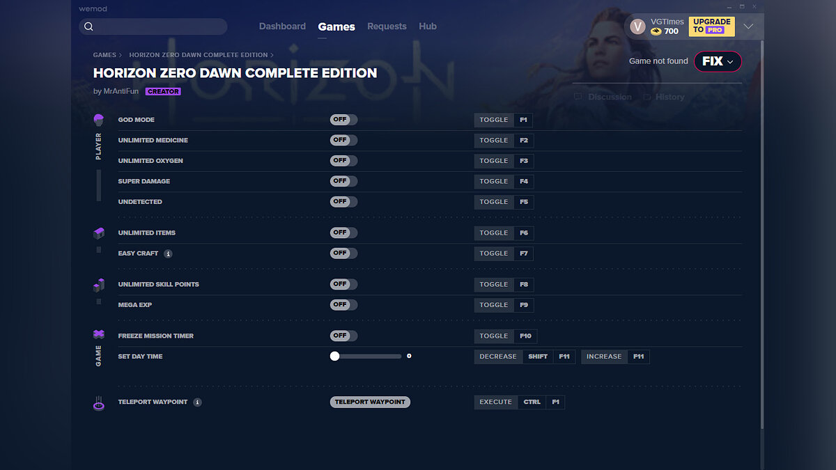 Horizon Zero Dawn Complete Edition — Трейнер (+12) от 09.09.2020 [WeMod]