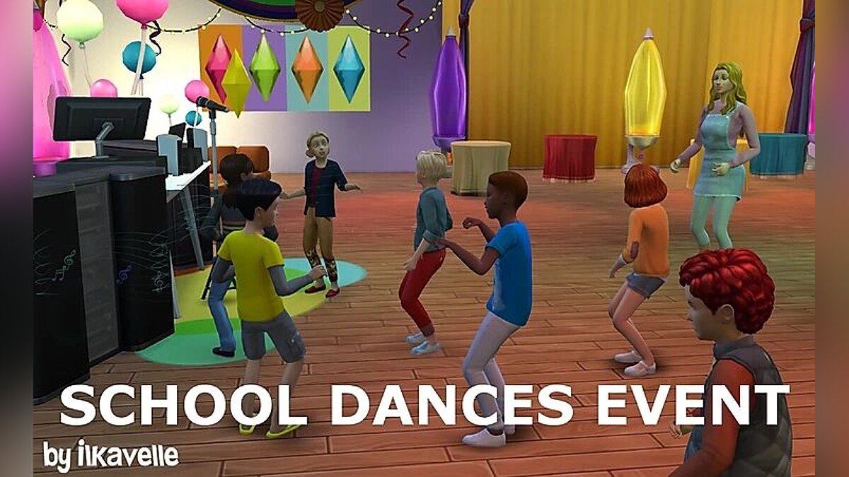 The Sims 4 — Мероприятие — школьные танцы (05.09.2020)