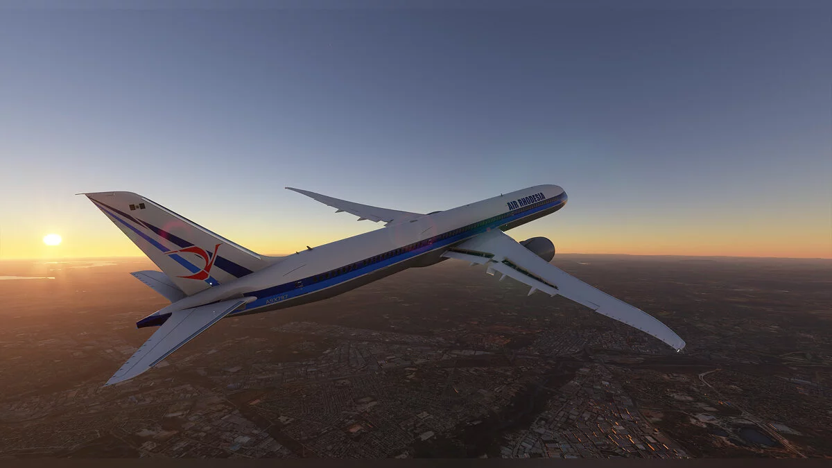 Microsoft Flight Simulator — Раскраска Эйр Родезия для самолета 787-10