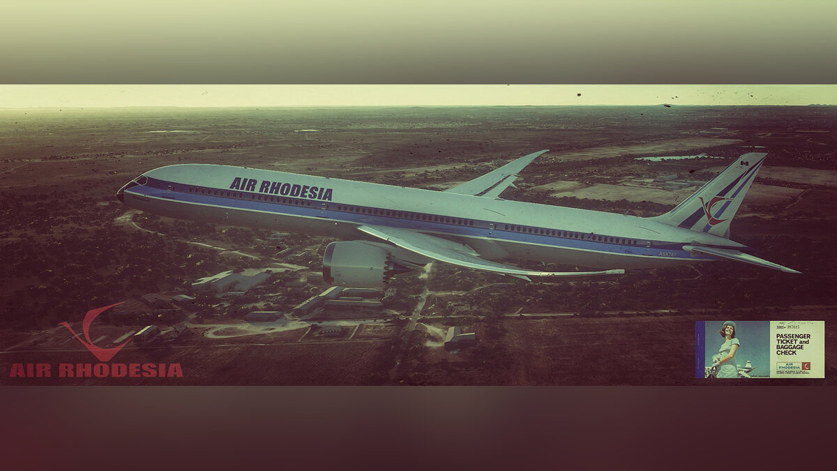 Microsoft Flight Simulator — Раскраска Эйр Родезия для самолета 787-10