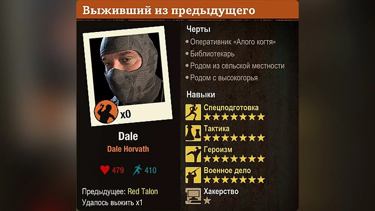 State of Decay 2 — Сохранение (Сильные персонажи)