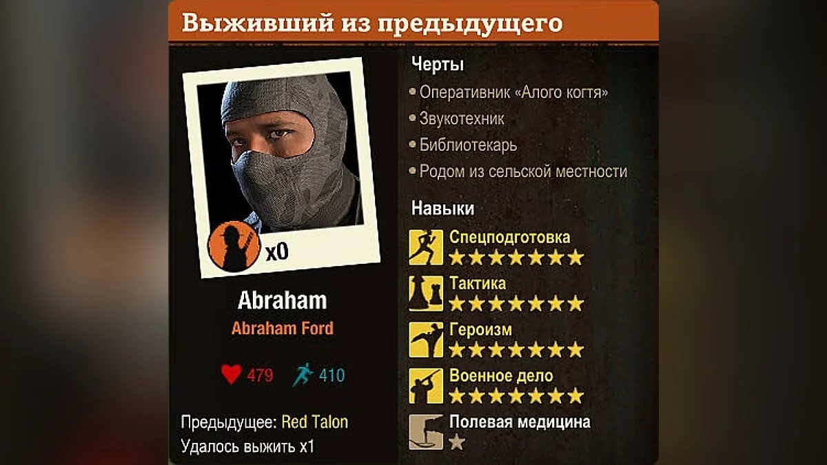 State of Decay 2 — Сохранение (Сильные персонажи)