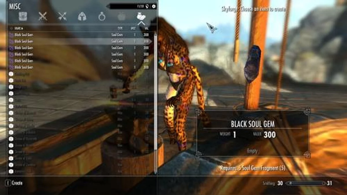 The Elder Scrolls 5: Skyrim Legendary Edition — Изготовление черного камня