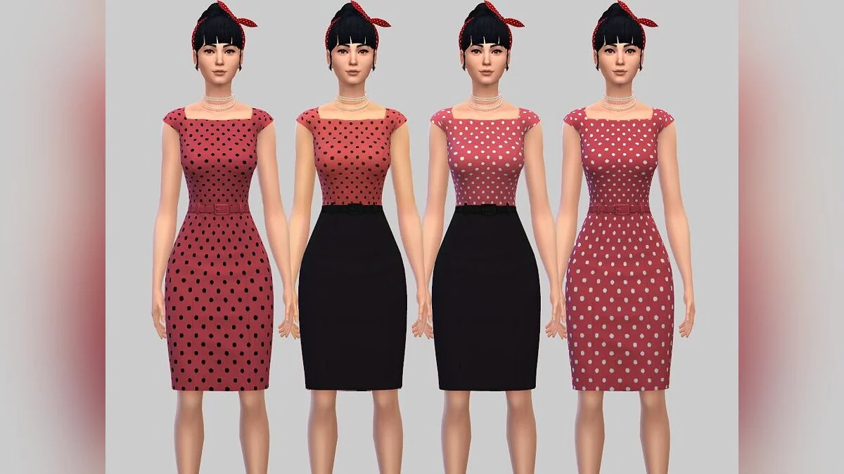 The Sims 4 — Сборка на одежду в стиле Пин-Ап