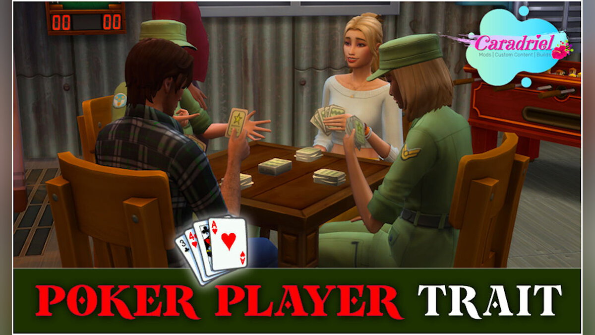 The Sims 4 — Черта характера — игрок в покер