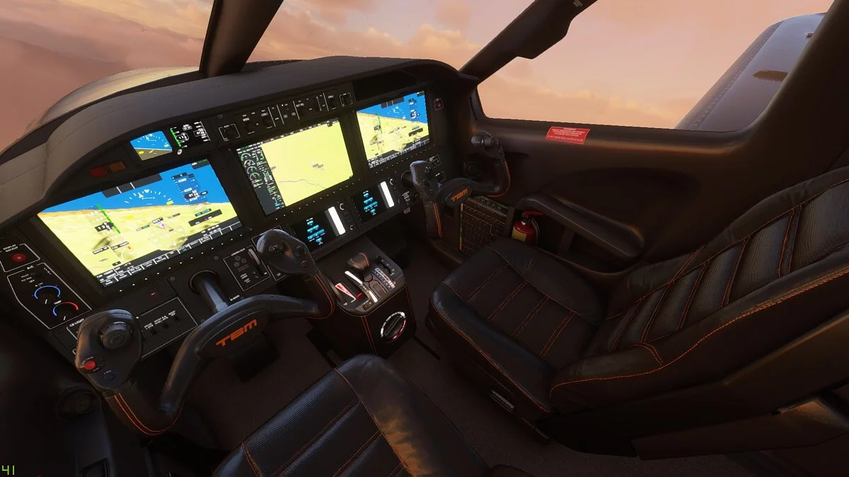 Microsoft Flight Simulator — Оранжевая раскраска для самолета Daher TBM 930