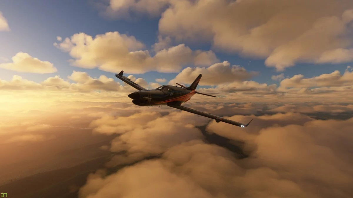 Microsoft Flight Simulator — Оранжевая раскраска для самолета Daher TBM 930