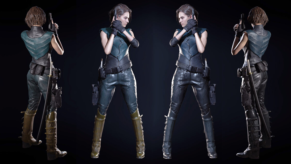 Resident Evil 3 — Джилл в костюме Вергилия
