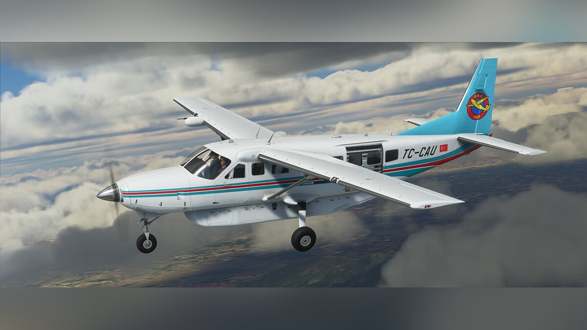 Microsoft Flight Simulator — Раскраска в стиле турецкой летной академии для самолета Cessna Grand Caravan