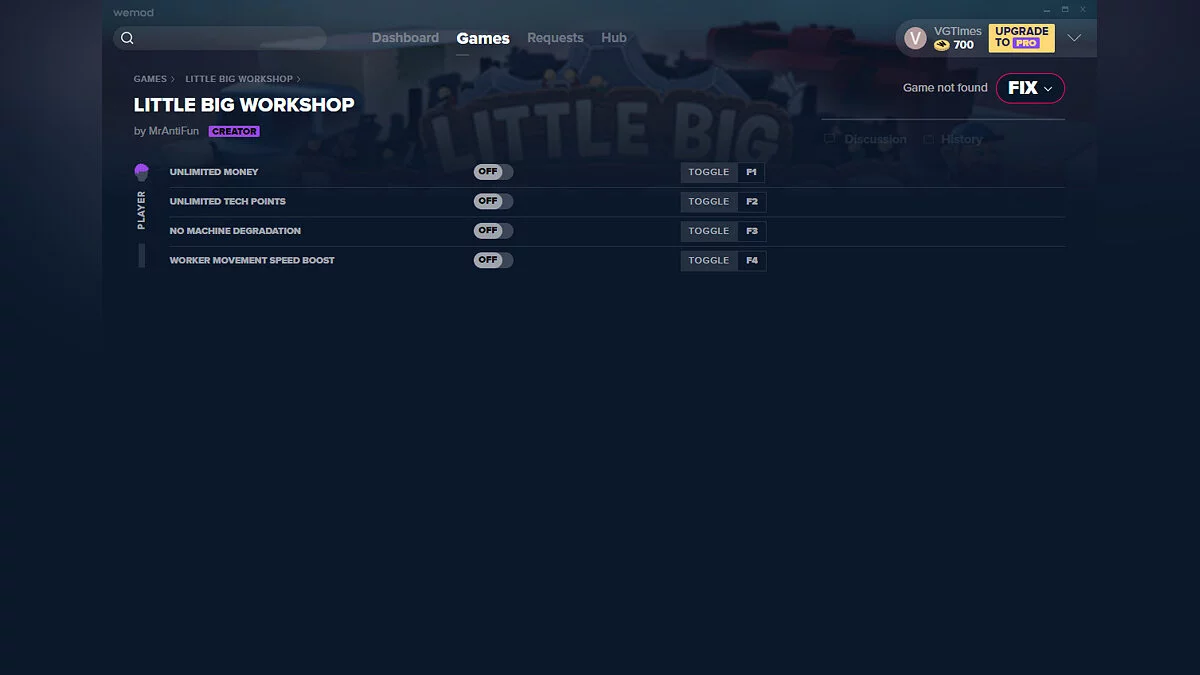 Little Big Workshop — Трейнер (+4) от 18.09.2020 [WeMod]