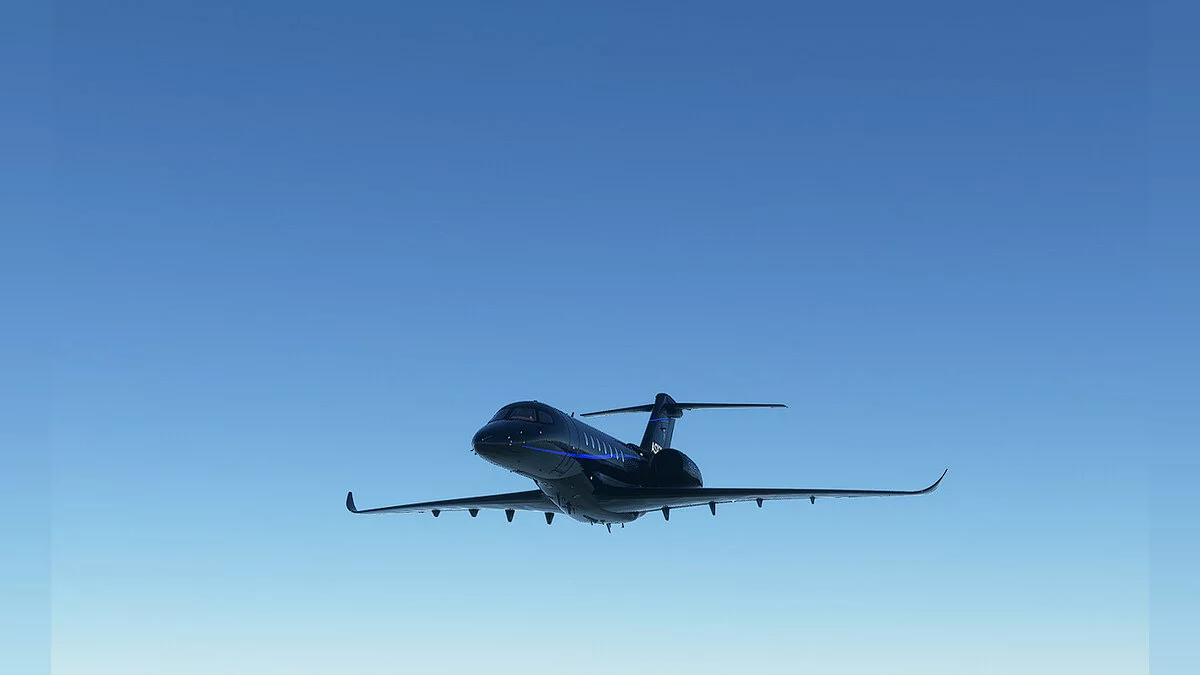 Microsoft Flight Simulator — Черная раскраска для самолета Cessna