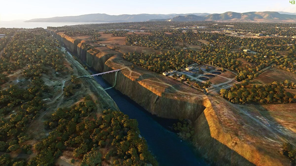 Microsoft Flight Simulator — Коринфский канал - Греция