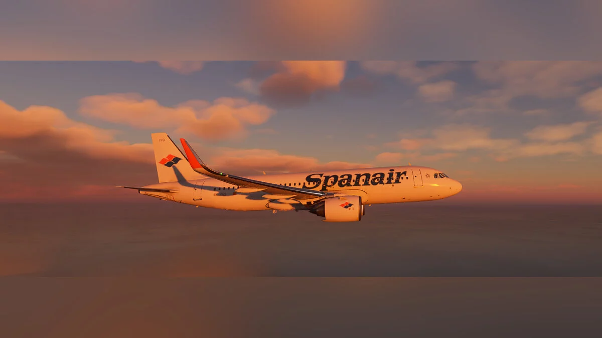 Microsoft Flight Simulator — Раскраска в стиле SPANAIR