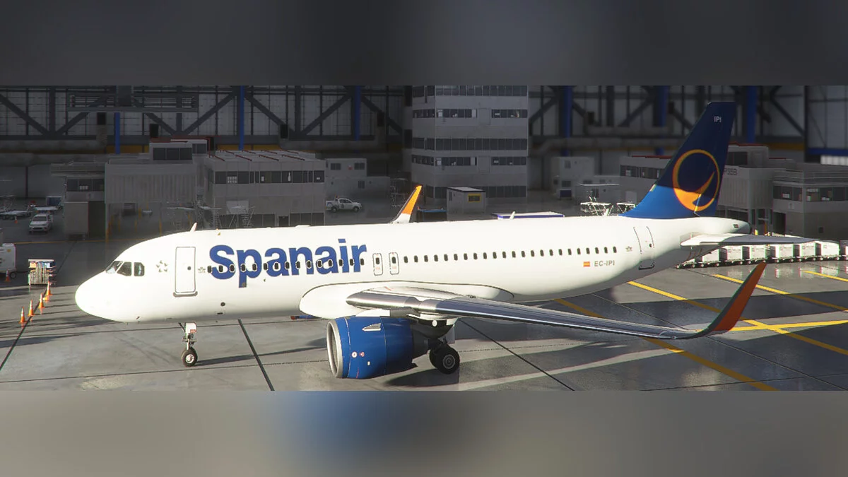 Microsoft Flight Simulator — Раскраска в стиле Spanair